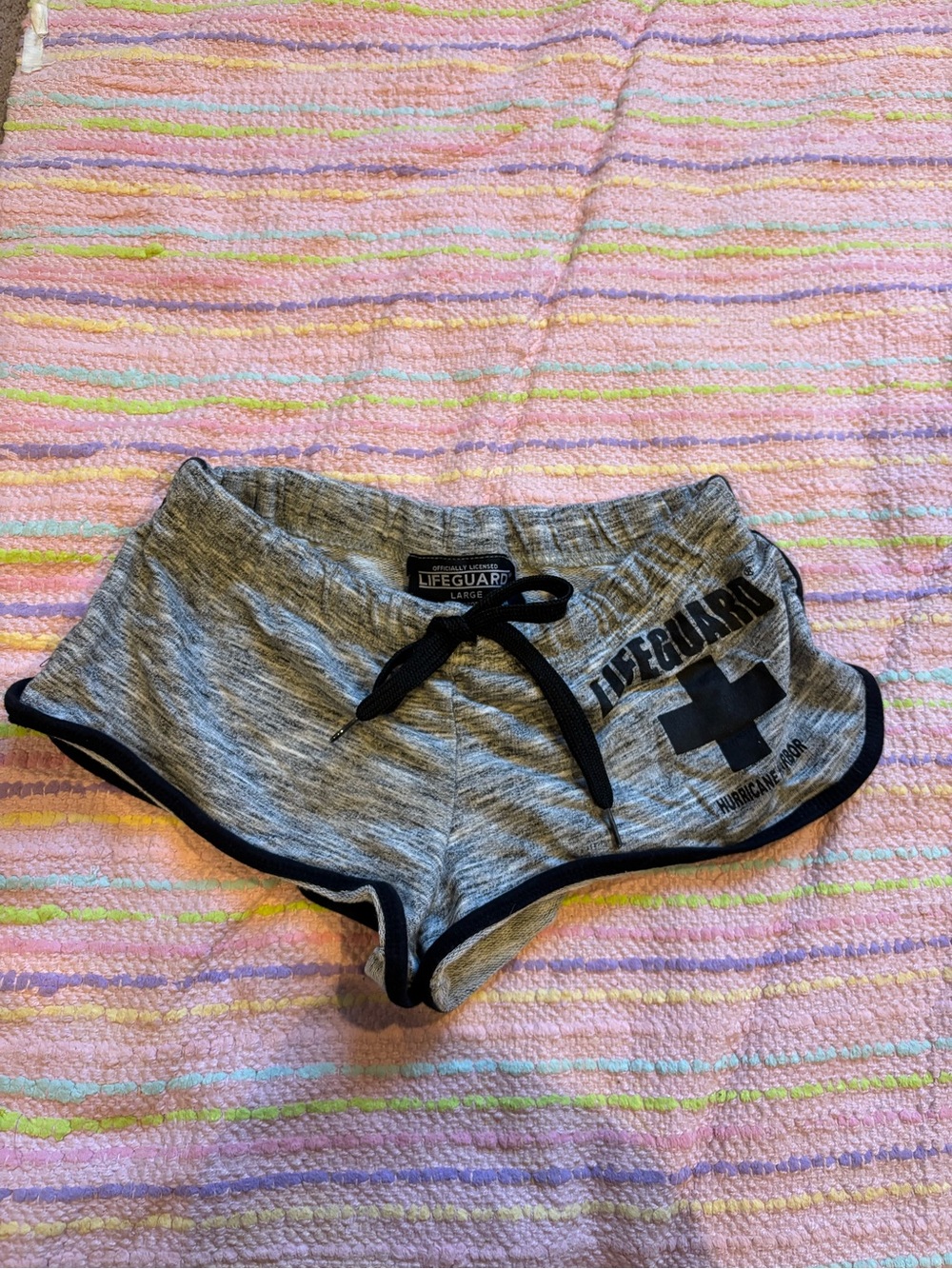 LIFEGUARD Women's Grey Athletic Lounge Shorts with Drawstring
